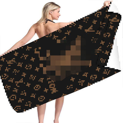 Samples Quick Dry Microfiber Luxury Beach Towel with Custom Logo and Rectangle Shape