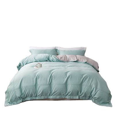 Comfortable Cotton Duvet Cover Set for Home Hotel Hospital School Solid Pattern