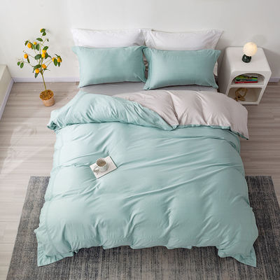 Comfortable Cotton Duvet Cover Set for Home Hotel Hospital School Solid Pattern