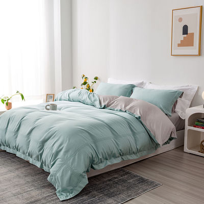 Comfortable Cotton Duvet Cover Set for Home Hotel Hospital School Solid Pattern