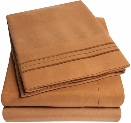 Microfiber Bed Sheet Set for Solid Color Comforter Bedding in Canada and Mexico Market
