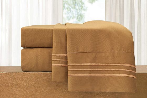 Microfiber Bed Sheet Set for Solid Color Comforter Bedding in Canada and Mexico Market