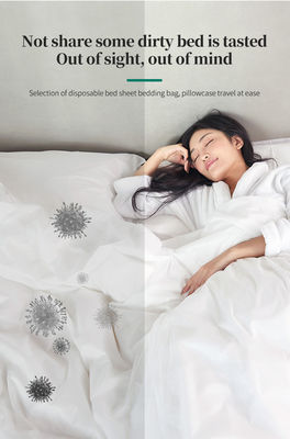 Travel Disposable Bedding Set 4 Pcs Breathable Soft Bed Sheets Quilt Cover Pillowcase