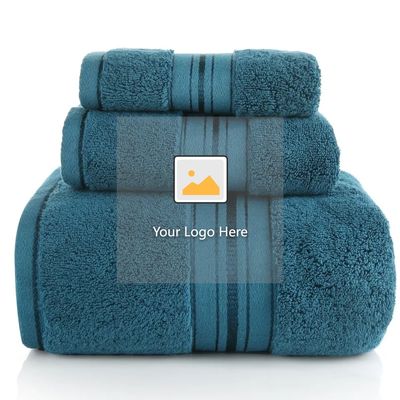 Rectangle Organic Plain Designer Egyptian Sheets Extra Large Bath Towels Set with Logo