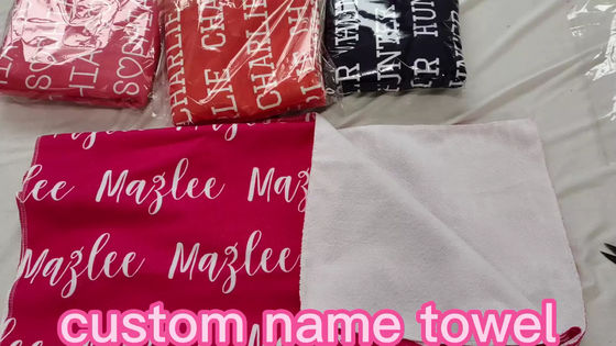 Antimicrobial Personalized Name Beach Towel Perfect for Outside Birthday Vacation Gift