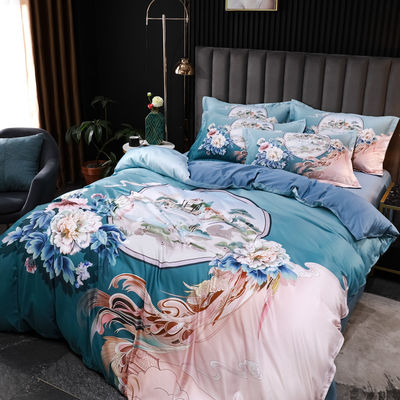 Fashionable Washed Tencel Bedsheets Sets Bedding Set Eco-friendly and Soft Hand Feel
