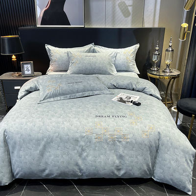 Luxury Home Textile Egyptian Cotton Bedding Sets With Matching Curtains for King Size Bed