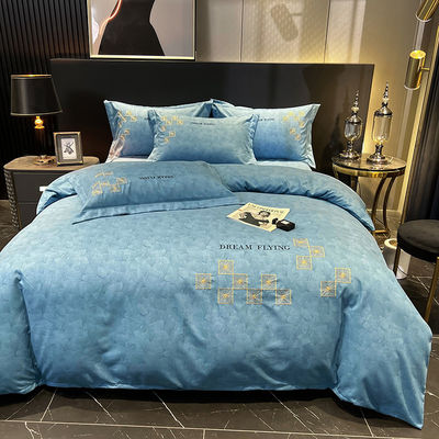Luxury Home Textile Egyptian Cotton Bedding Sets With Matching Curtains for King Size Bed