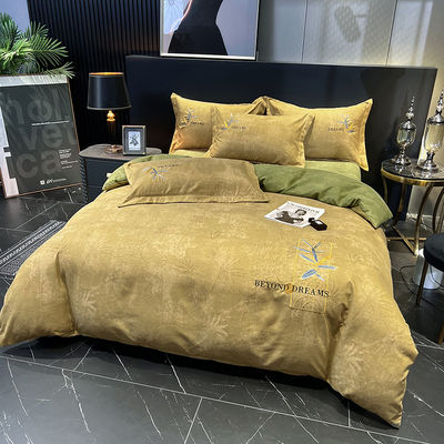 Luxury Home Textile Egyptian Cotton Bedding Sets With Matching Curtains for King Size Bed