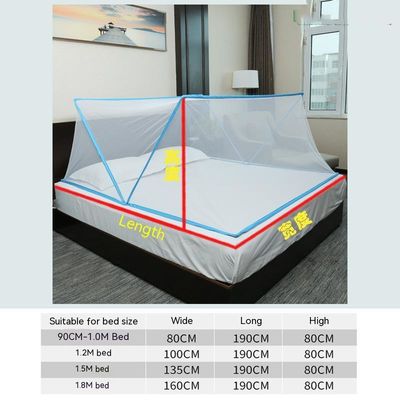 Quadrate Foldable Bedroom Mosquito Net for Preventing Mosquito and Decorating Rooms