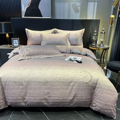 1 Cover 1flat Sheet /bedsheet 2pillowcase Pink Egyptian Cotton Bedding Set for Home Baby