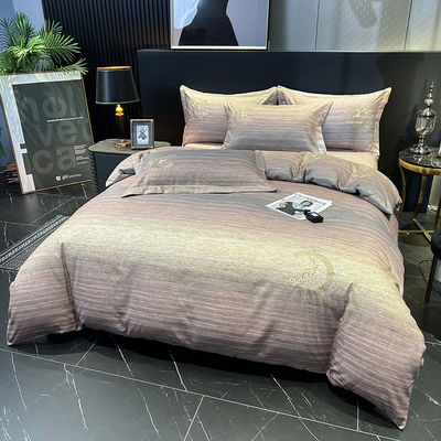 1 Cover 1flat Sheet /bedsheet 2pillowcase Pink Egyptian Cotton Bedding Set for Home Baby