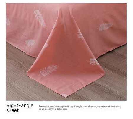 Customized Color Luxury Bed Sheet Bed Cover for 4pcs Quantity Cotton Bedding Set
