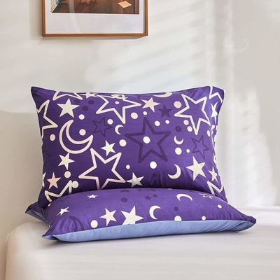 White Floral Bedding Sets for Kids Boys Girls Twin 2 PCs Glow in The Dark Duvet Cover