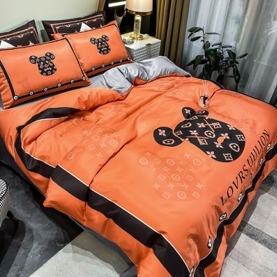 100% Polyester Wedding Four-Piece Kit Bedding Set For Hotel And Home